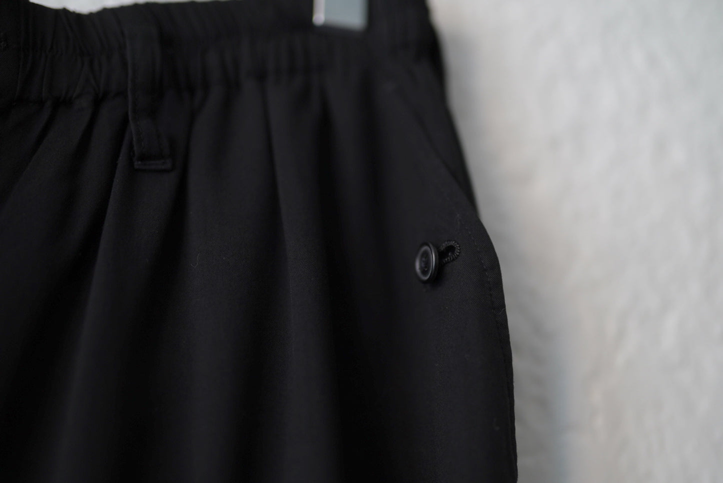 17SS ギャバジンドローコードイージーパンツ / Yohji Yamamoto POUR HOMME(ヨウジヤマモトプールオム)