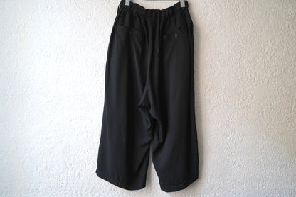 17SS ギャバジンドローコードイージーパンツ / Yohji Yamamoto POUR HOMME(ヨウジヤマモトプールオム)