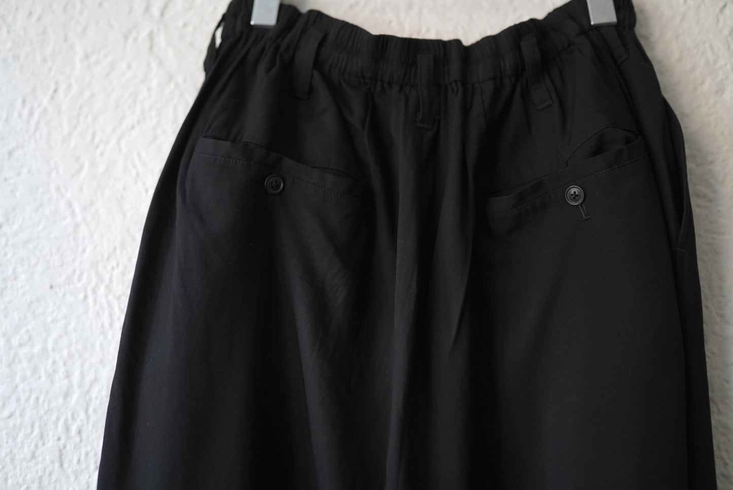 17SS ギャバジンドローコードイージーパンツ / Yohji Yamamoto POUR HOMME(ヨウジヤマモトプールオム)