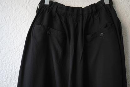 17SS ギャバジンドローコードイージーパンツ / Yohji Yamamoto POUR HOMME(ヨウジヤマモトプールオム)