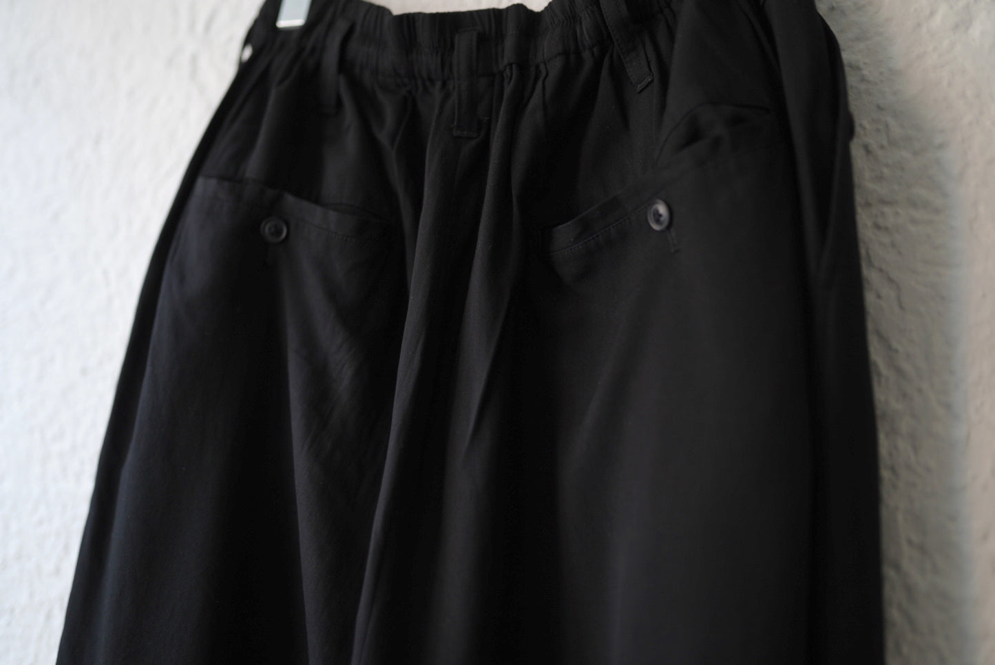 17SS ギャバジンドローコードイージーパンツ / Yohji Yamamoto POUR HOMME(ヨウジヤマモトプールオム)