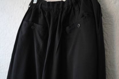 17SS ギャバジンドローコードイージーパンツ / Yohji Yamamoto POUR HOMME(ヨウジヤマモトプールオム)