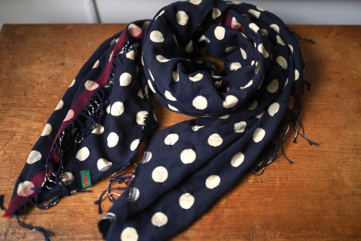 20SS ZURIGO SCARF ドットストール / CASEY CASEY(ケイシーケイシー)