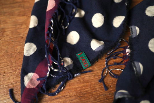 20SS ZURIGO SCARF ドットストール / CASEY CASEY(ケイシーケイシー)