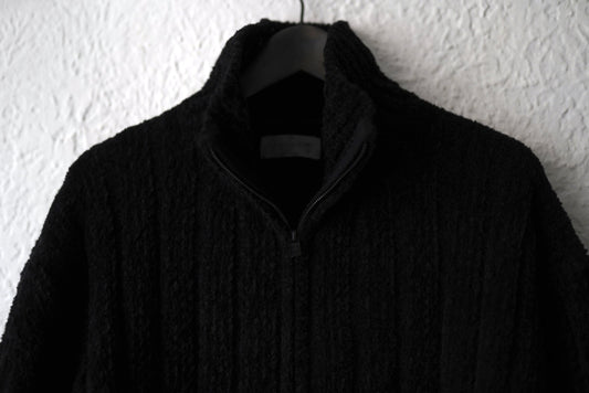 24AW 3G4 RIB ASYMMETRY DRIVERS KNIT アシンメトリードライバーズニットセーター / Yohji Yamamoto POUR HOMME(ヨウジヤマモトプールオム)