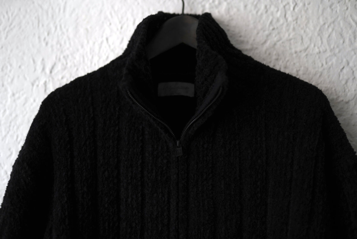 24AW 3G4 RIB ASYMMETRY DRIVERS KNIT アシンメトリードライバーズニットセーター / Yohji Yamamoto POUR HOMME(ヨウジヤマモトプールオム)