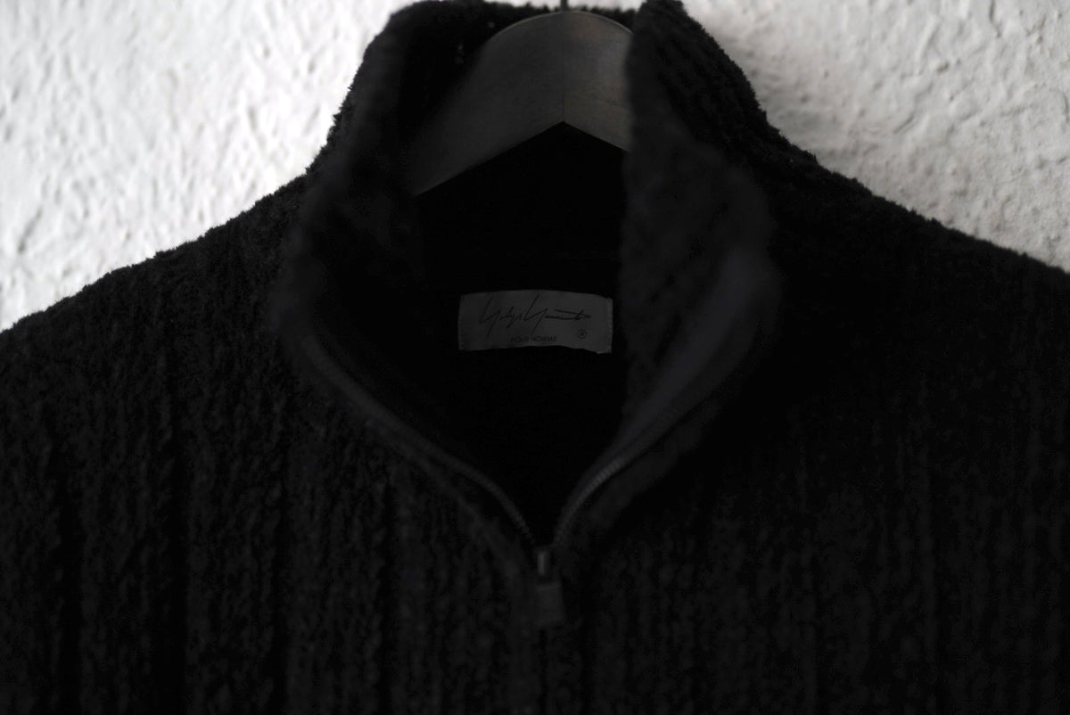 24AW 3G4 RIB ASYMMETRY DRIVERS KNIT アシンメトリードライバーズニットセーター / Yohji Yamamoto POUR HOMME(ヨウジヤマモトプールオム)