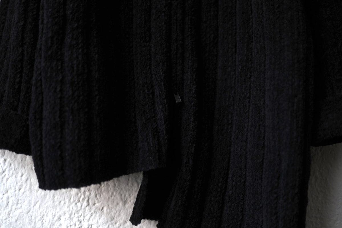 24AW 3G4 RIB ASYMMETRY DRIVERS KNIT アシンメトリードライバーズニットセーター / Yohji Yamamoto POUR HOMME(ヨウジヤマモトプールオム)