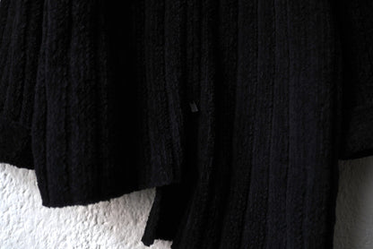 24AW 3G4 RIB ASYMMETRY DRIVERS KNIT アシンメトリードライバーズニットセーター / Yohji Yamamoto POUR HOMME(ヨウジヤマモトプールオム)