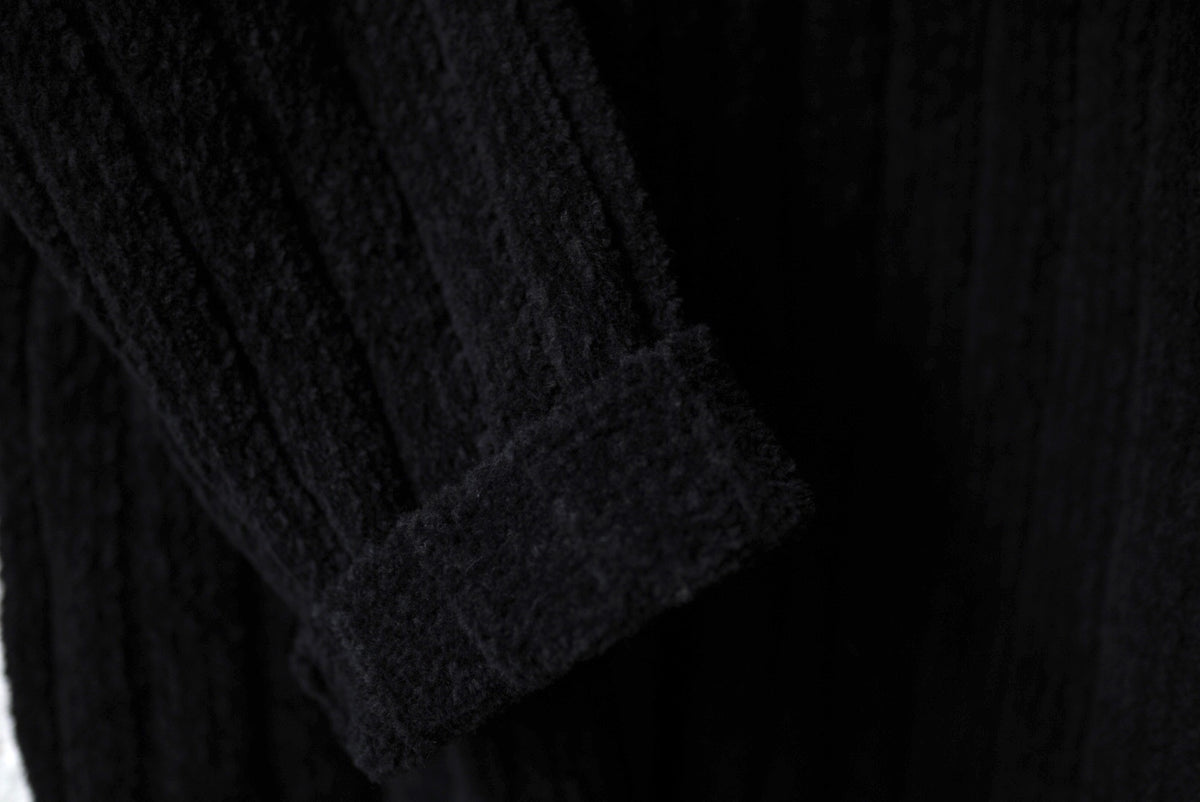 24AW 3G4 RIB ASYMMETRY DRIVERS KNIT アシンメトリードライバーズニットセーター / Yohji Yamamoto POUR HOMME(ヨウジヤマモトプールオム)
