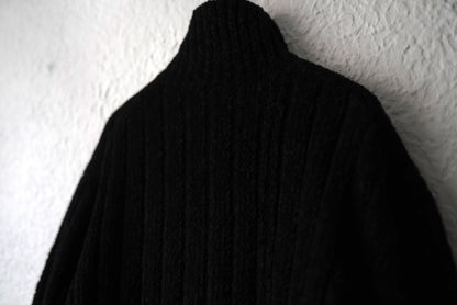 24AW 3G4 RIB ASYMMETRY DRIVERS KNIT アシンメトリードライバーズニットセーター / Yohji Yamamoto POUR HOMME(ヨウジヤマモトプールオム)