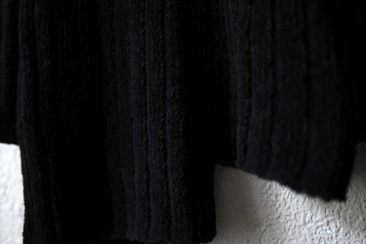 24AW 3G4 RIB ASYMMETRY DRIVERS KNIT アシンメトリードライバーズニットセーター / Yohji Yamamoto POUR HOMME(ヨウジヤマモトプールオム)