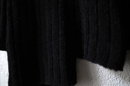24AW 3G4 RIB ASYMMETRY DRIVERS KNIT アシンメトリードライバーズニットセーター / Yohji Yamamoto POUR HOMME(ヨウジヤマモトプールオム)