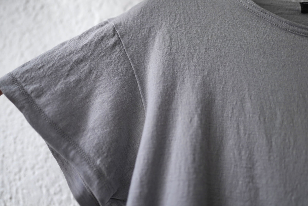 Super100's Wool ウールジャージーTシャツ グレー / OPUS JAPAN(オーパスジャパン)