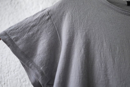 Super100's Wool ウールジャージーTシャツ グレー / OPUS JAPAN(オーパスジャパン)