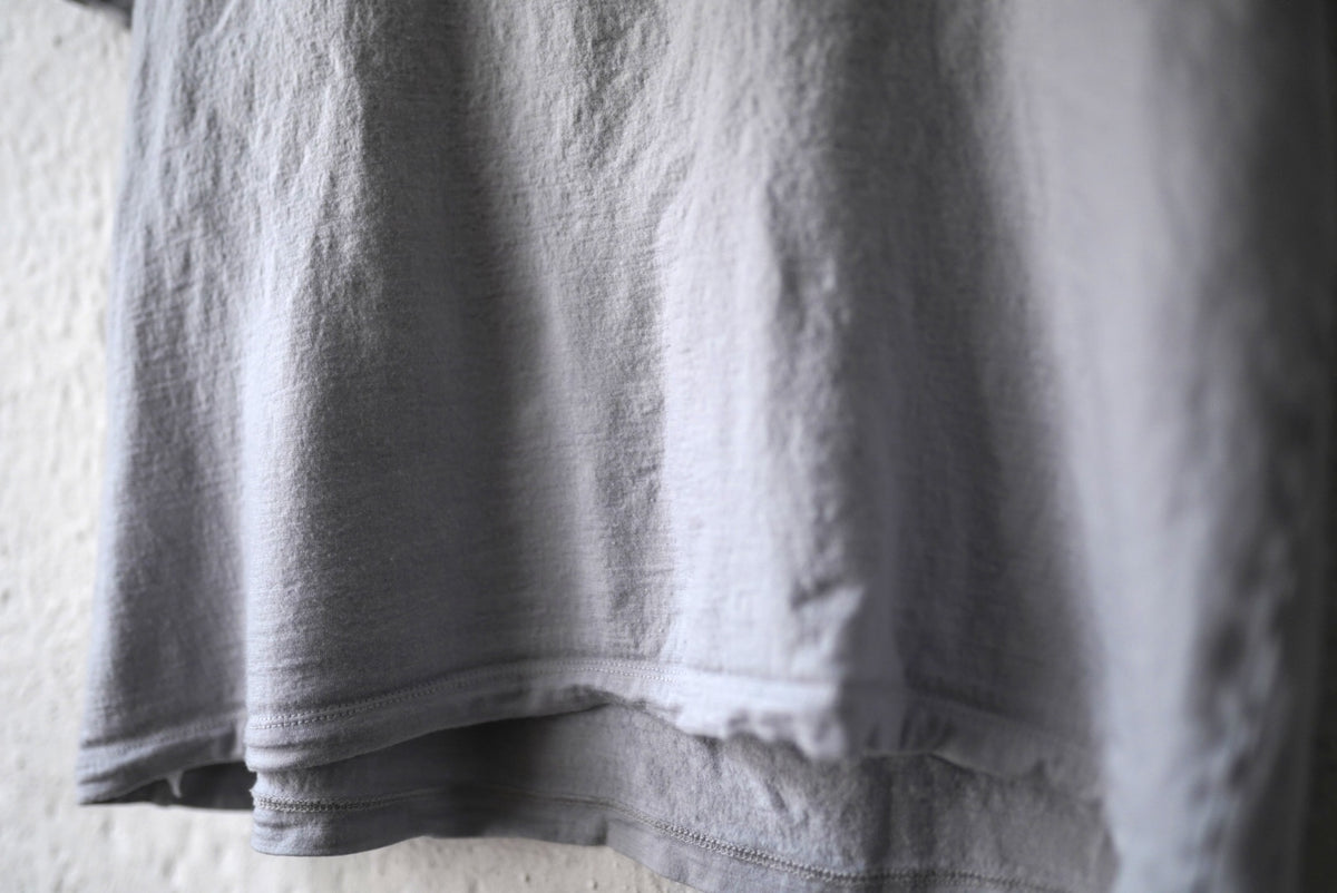 Super100's Wool ウールジャージーTシャツ グレー / OPUS JAPAN(オーパスジャパン)