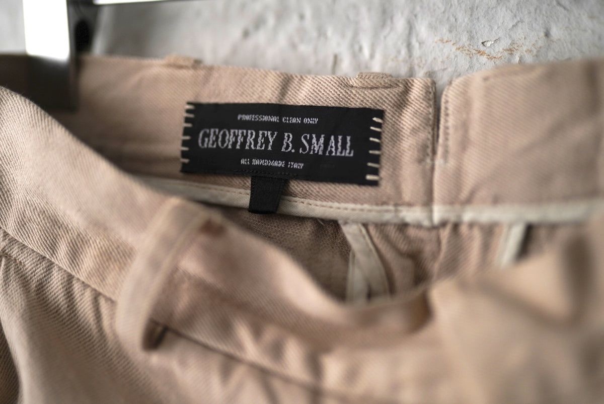 コットンチノトラウザーズパンツ / Geoffrey.B.Small(ジェフリービースモール)