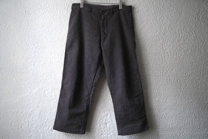 22AW WORK PANTS 植物染ヴィンテージフレンチコットンリネントラウザーズパンツ / OLIVER CHURCH(オリバーチャーチ)