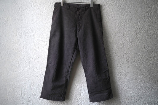 22AW WORK PANTS 植物染ヴィンテージフレンチコットンリネントラウザーズパンツ / OLIVER CHURCH(オリバーチャーチ)