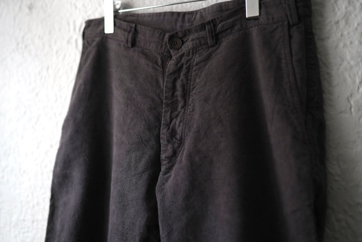 22AW WORK PANTS 植物染ヴィンテージフレンチコットンリネントラウザーズパンツ / OLIVER CHURCH(オリバーチャーチ)