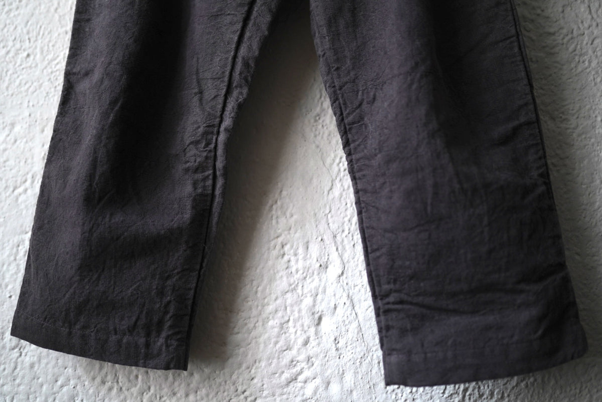 22AW WORK PANTS 植物染ヴィンテージフレンチコットンリネントラウザーズパンツ / OLIVER CHURCH(オリバーチャーチ)