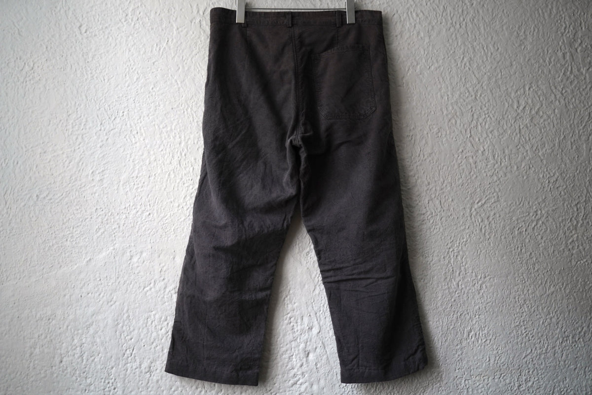 22AW WORK PANTS 植物染ヴィンテージフレンチコットンリネントラウザーズパンツ / OLIVER CHURCH(オリバーチャーチ)