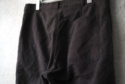 22AW WORK PANTS 植物染ヴィンテージフレンチコットンリネントラウザーズパンツ / OLIVER CHURCH(オリバーチャーチ)