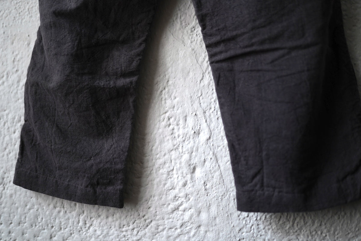 22AW WORK PANTS 植物染ヴィンテージフレンチコットンリネントラウザーズパンツ / OLIVER CHURCH(オリバーチャーチ)