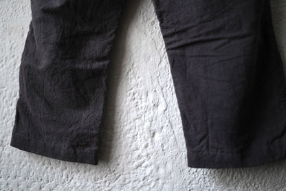 22AW WORK PANTS 植物染ヴィンテージフレンチコットンリネントラウザーズパンツ / OLIVER CHURCH(オリバーチャーチ)