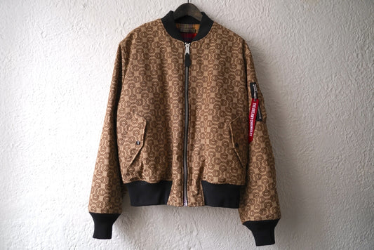 23SS ALPHA INDUSTRIES ×SLAM JAM ホースビット柄ボンバージャケット / GUCCI(グッチ)