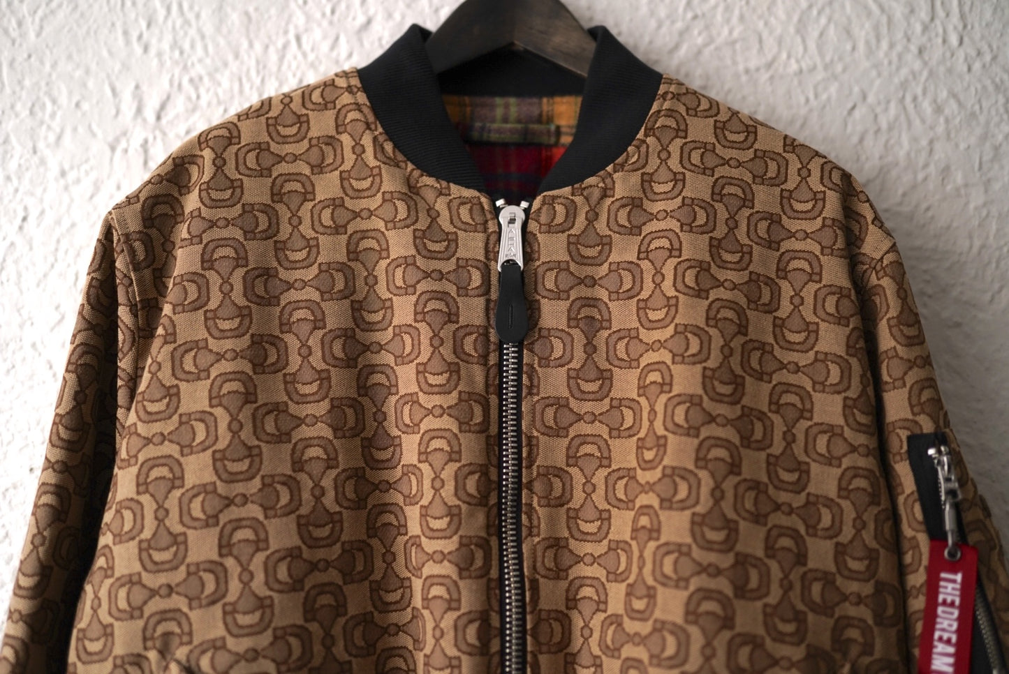 23SS ALPHA INDUSTRIES ×SLAM JAM ホースビット柄ボンバージャケット / GUCCI(グッチ)
