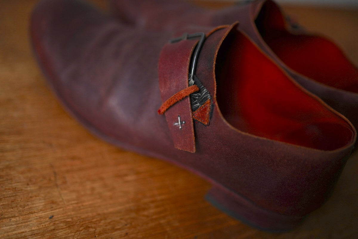 20AW Central Buckled Shoes セントラルバックルローカットレザーシューズ / m.a+(エムエークロス)
