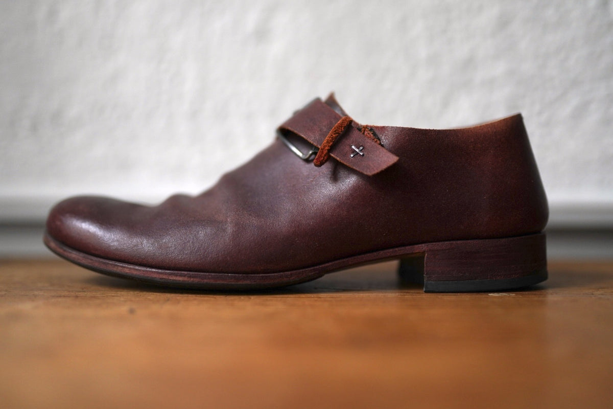 20AW Central Buckled Shoes セントラルバックルローカットレザーシューズ / m.a+(エムエークロス)