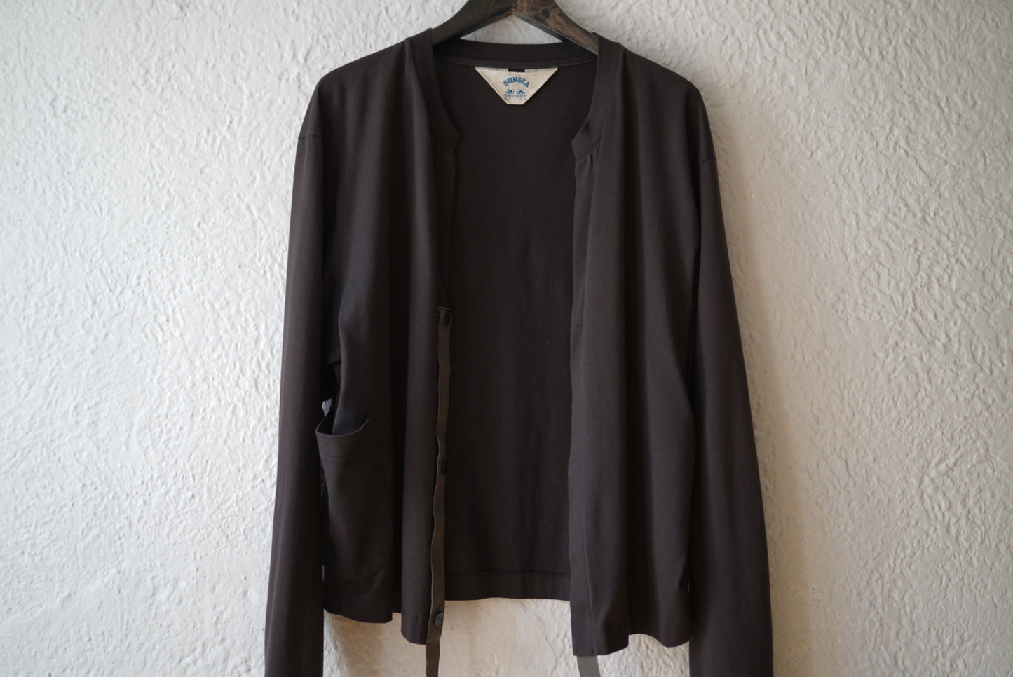21SS T-SHIRT CUSTOMIZED CARDIGAN カーディガンカットソー グレー / SUNSEA(サンシー)