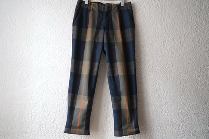 14AW オックスチェックテーパードトラウザーズパンツ / kolor(カラー)