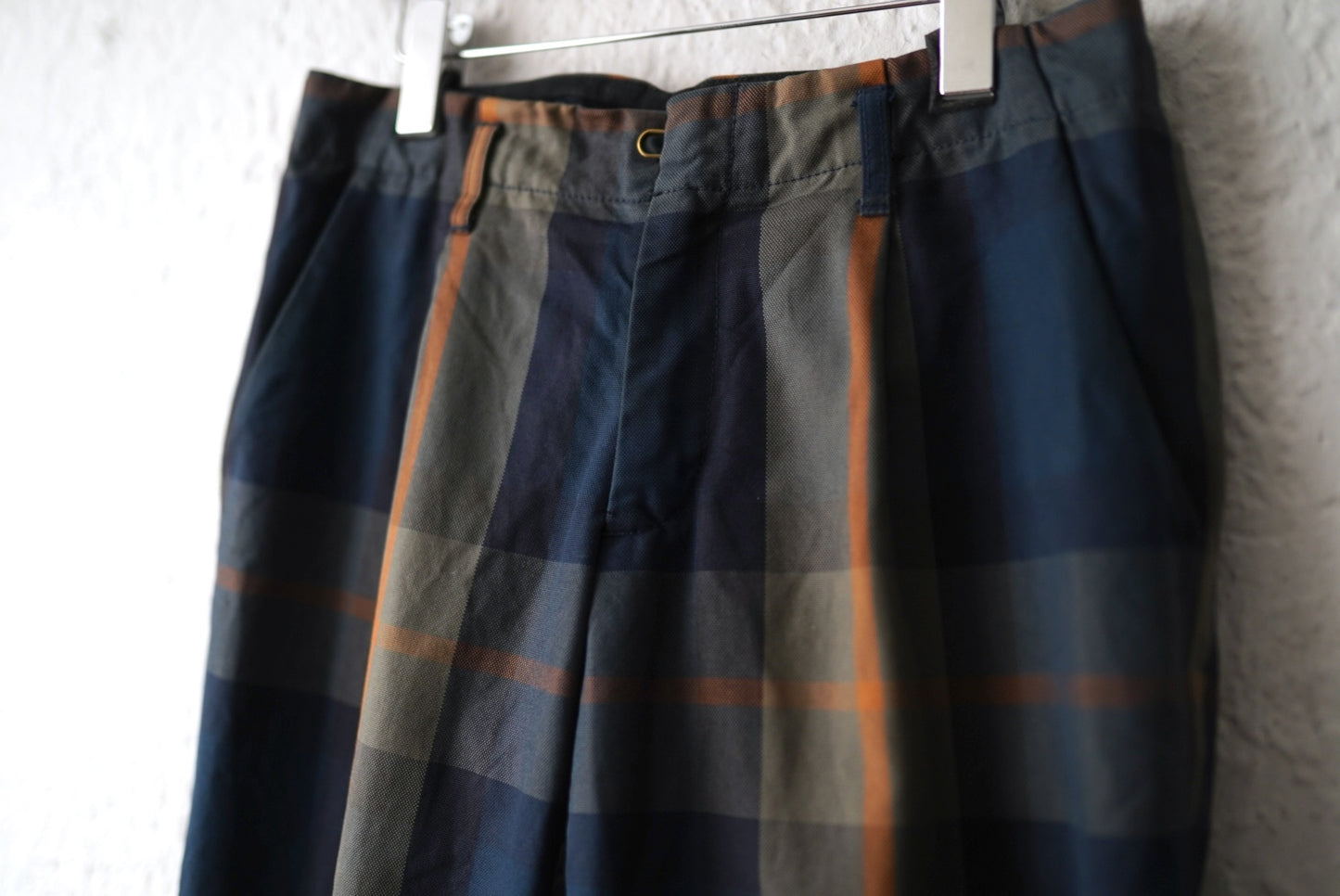 14AW オックスチェックテーパードトラウザーズパンツ / kolor(カラー)