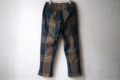 14AW オックスチェックテーパードトラウザーズパンツ / kolor(カラー)