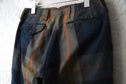 14AW オックスチェックテーパードトラウザーズパンツ / kolor(カラー)