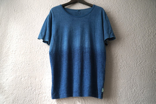 iBB 空海藍染ヘンプコットン半袖クルーネックTシャツ / Gohemp(ゴーヘンプ)