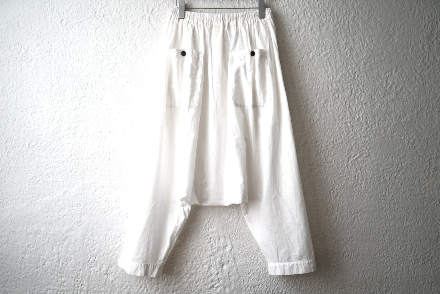 20SS コットンサルエルパンツ ホワイト / O PROJECT(オープロジェクト)