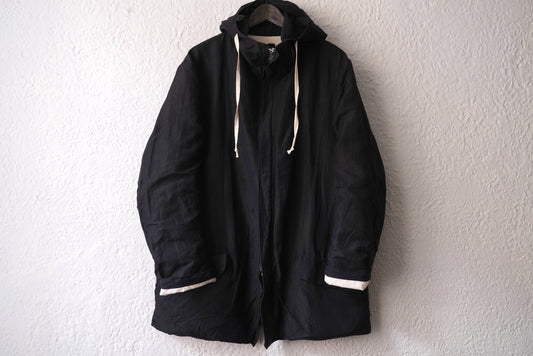 24SS Hood Mac Coat ウールリネンフードマックコート / Paul Harnden(ポールハーデン)