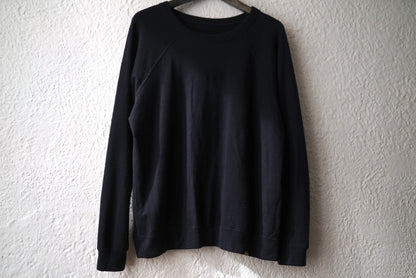 16AW Super140's Wool Washable Wool Sweat ウォッシャブルウールクルーネックスウェットトップス ネイビー / COLINA(コリーナ)