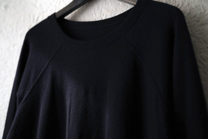 16AW Super140's Wool Washable Wool Sweat ウォッシャブルウールクルーネックスウェットトップス ネイビー / COLINA(コリーナ)