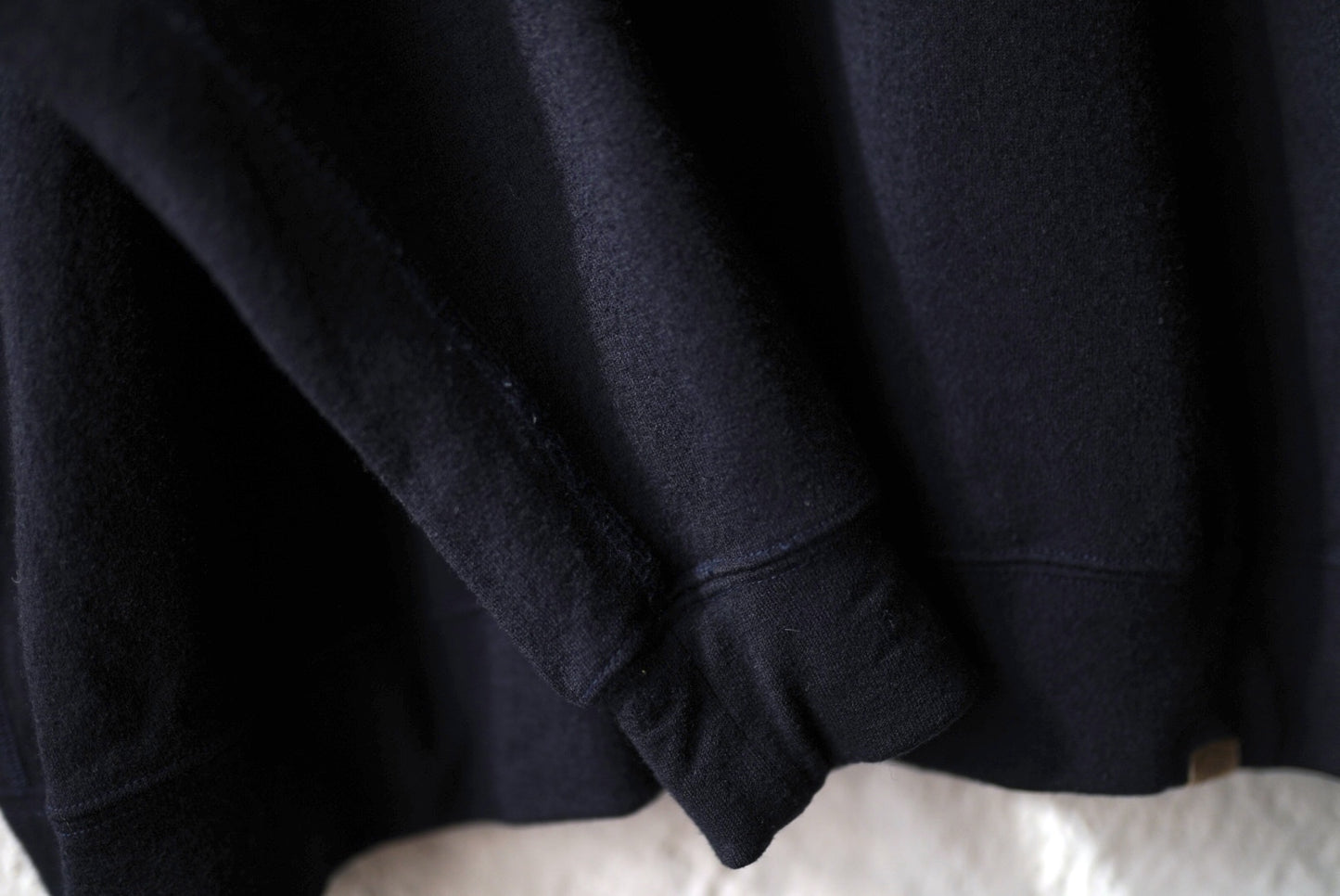 16AW Super140's Wool Washable Wool Sweat ウォッシャブルウールクルーネックスウェットトップス ネイビー / COLINA(コリーナ)