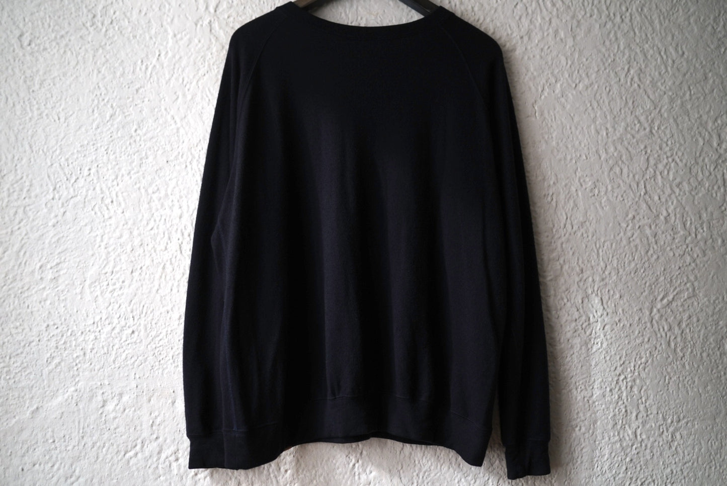 16AW Super140's Wool Washable Wool Sweat ウォッシャブルウールクルーネックスウェットトップス ネイビー / COLINA(コリーナ)