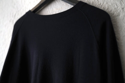 16AW Super140's Wool Washable Wool Sweat ウォッシャブルウールクルーネックスウェットトップス ネイビー / COLINA(コリーナ)