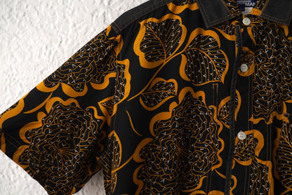 17SS 花柄半袖シャツ / JUNYAWATANABE MAN COMME des  GARCONS(ジュンヤワタナベマン コムデギャルソン)