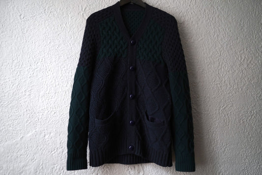 15AW Cable Knit Cardigan ケーブルニットカーディガンセーター / sacai(サカイ)