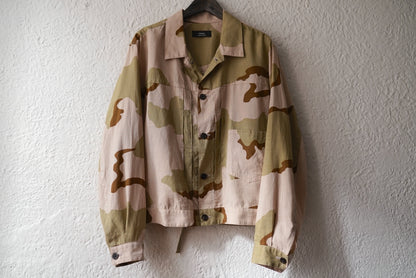 22SS Big Tuck Jacket Camo カモ柄ブルゾンジャケット / ensou.(エンソウ)