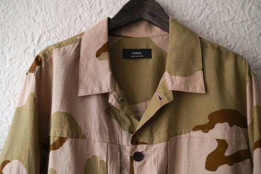 22SS Big Tuck Jacket Camo カモ柄ブルゾンジャケット / ensou.(エンソウ)